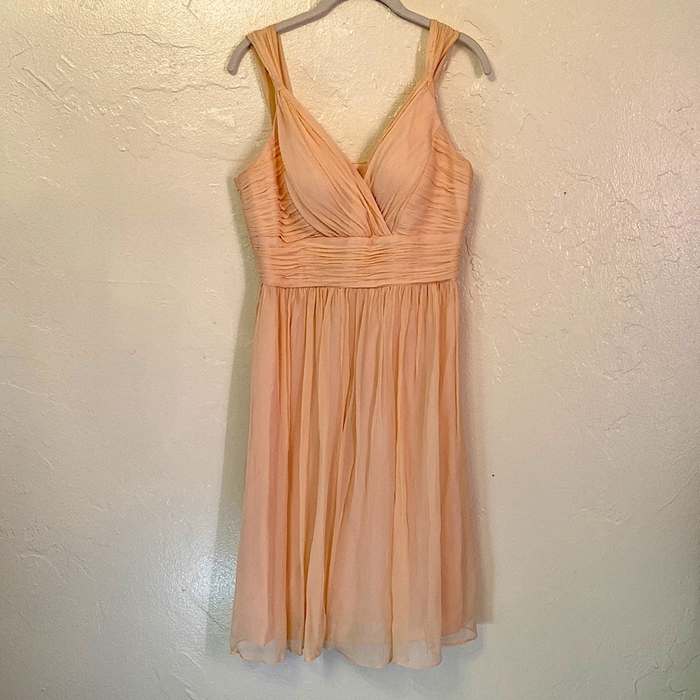 Donna Morgan blush pink retro style dress, 4
